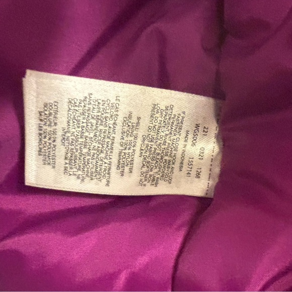 Columbia Kids Raincoat - Purple and Teal Floral - Picture 11 of 13